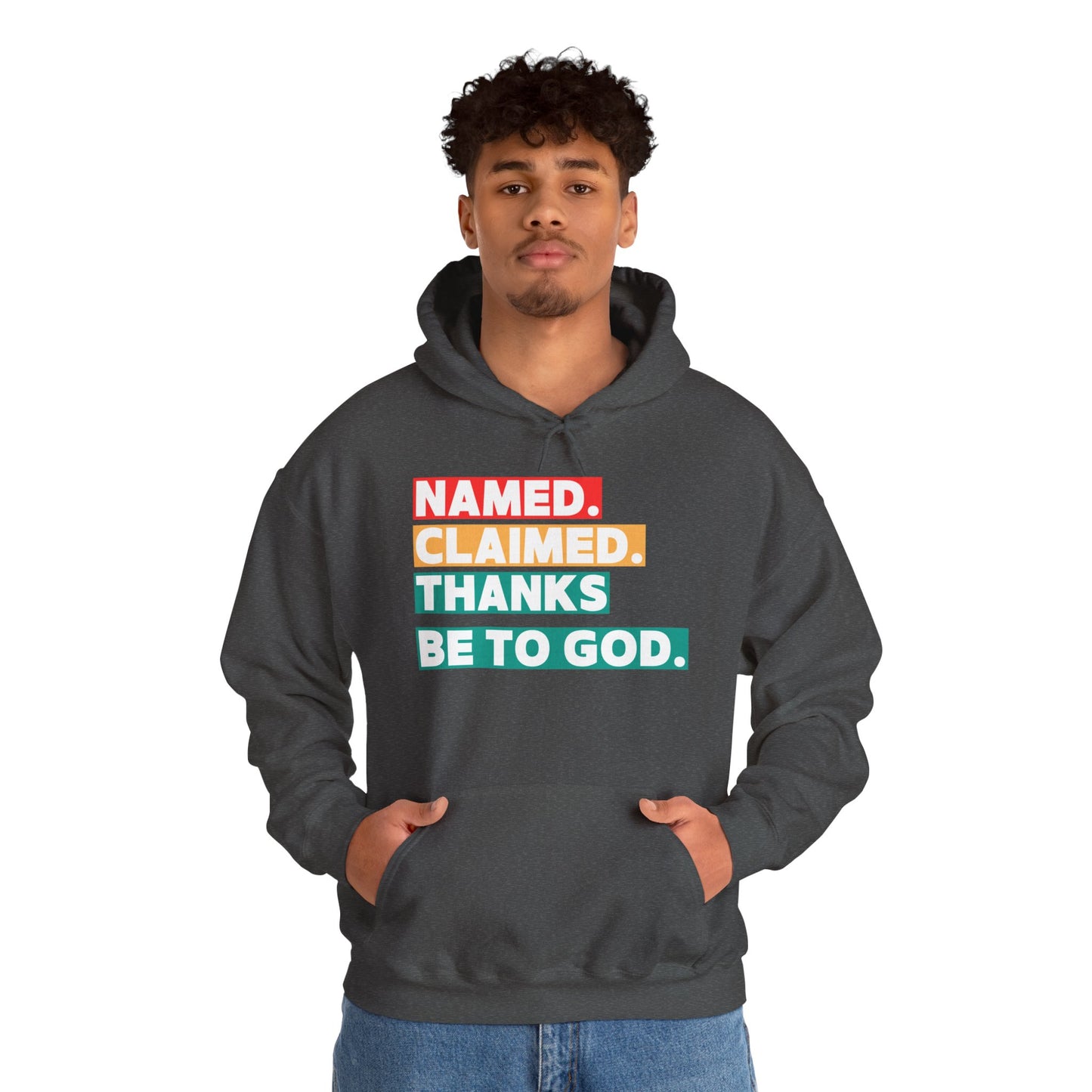 'Named, Claimed' Adult Pullover Hoodie