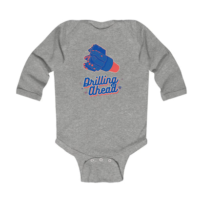 'Drilling Ahead' Infant Long Sleeve Onesie