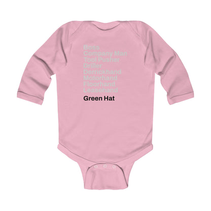 Rig Crew Series 'Green Hat' - Infant Long Sleeve Onesie