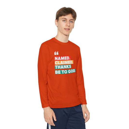 'Named, Claimed' Youth Long Sleeve Tee