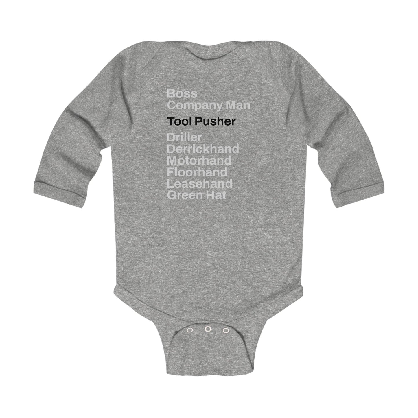Rig Crew Series 'Tool Pusher' - Infant Long Sleeve Onesie