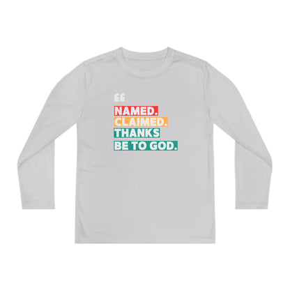 'Named, Claimed' Youth Long Sleeve Tee