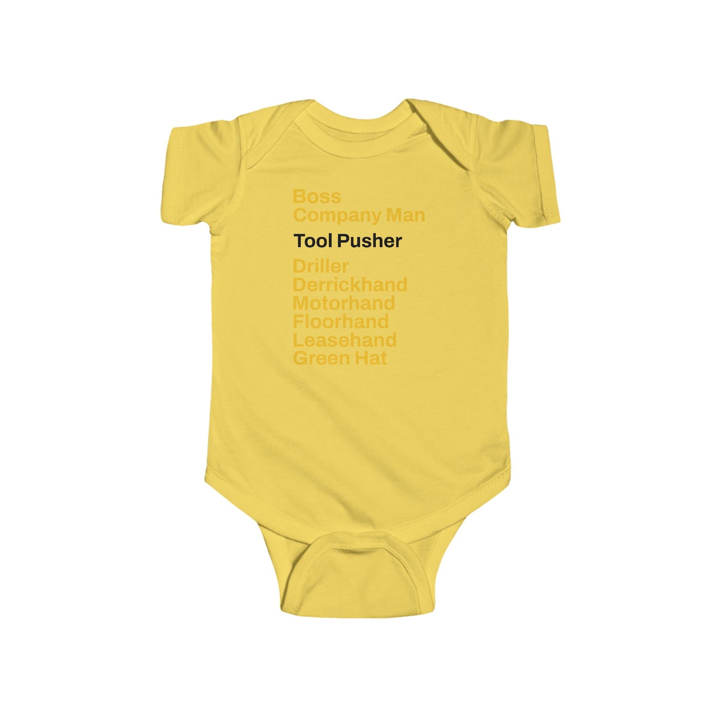 Rig Crew Series 'Tool Pusher' - Infant Short Sleeve Onesie