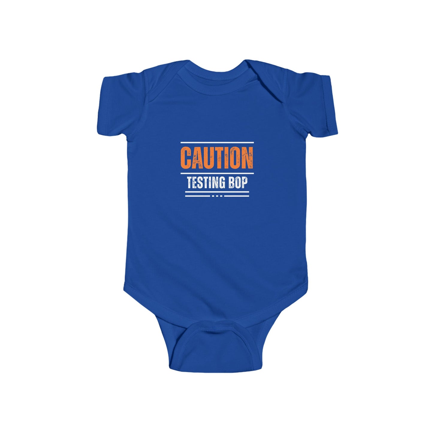 'Testing BOP' - Infant Short Sleeve Onesie