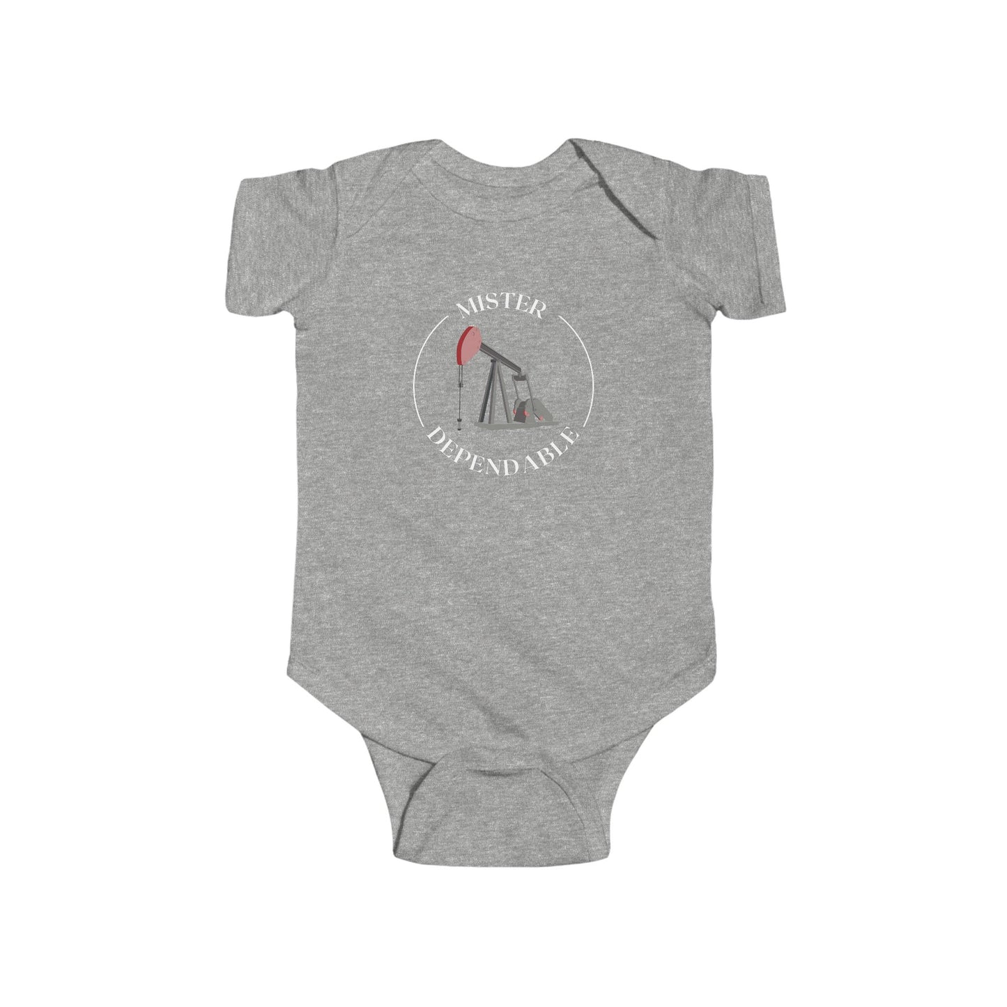 'Mister Dependable' Pumping Unit Infant Short Sleeve Bodysuit