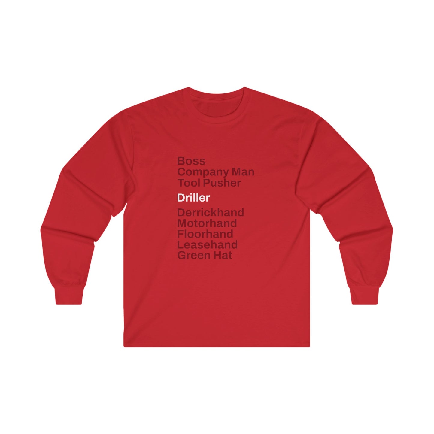 Rig Crew Series 'Driller' - Adult Long Sleeve Tee