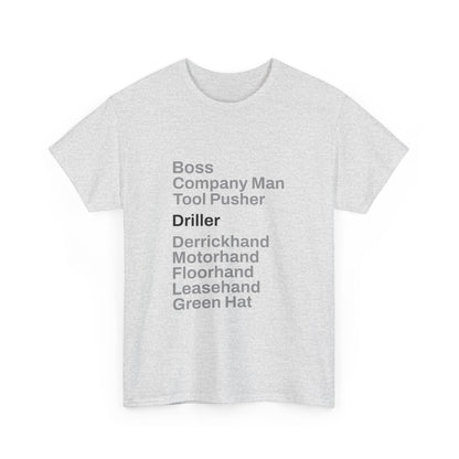 Rig Crew Series 'Driller' - Adult Short Sleeve Tee
