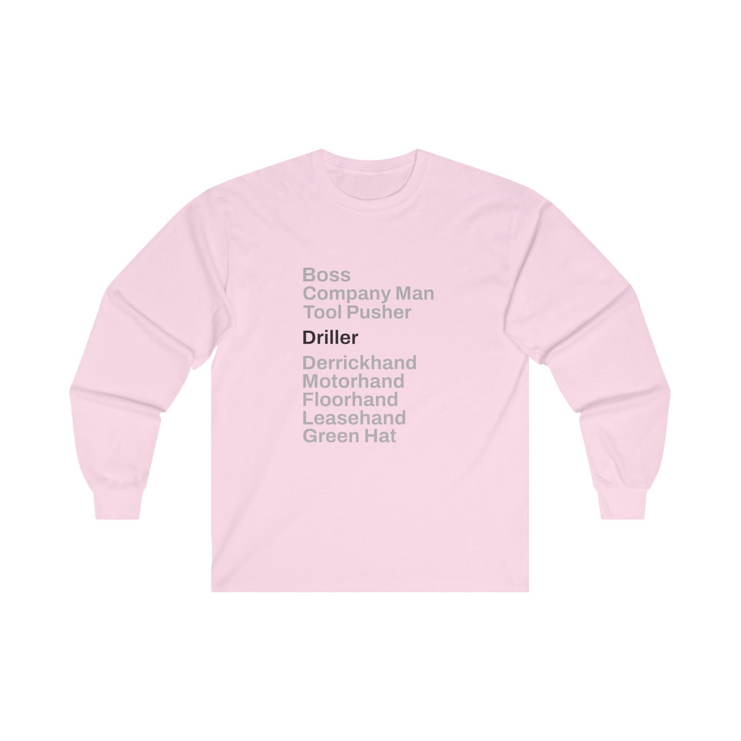 Rig Crew Series 'Driller' - Adult Long Sleeve Tee
