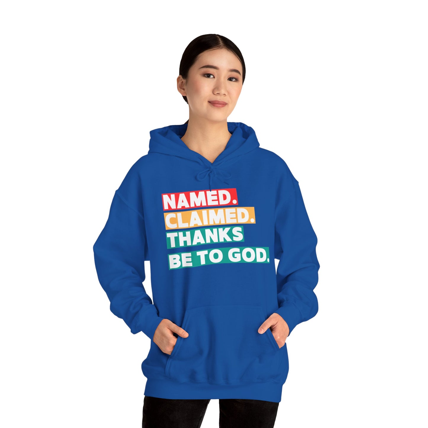 'Named, Claimed' Adult Pullover Hoodie