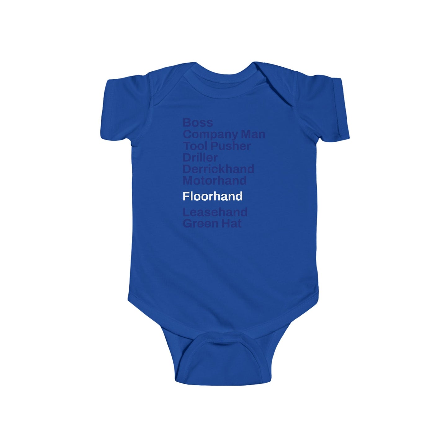 Rig Crew Series 'Floorhand' - Infant Short Sleeve Onesie