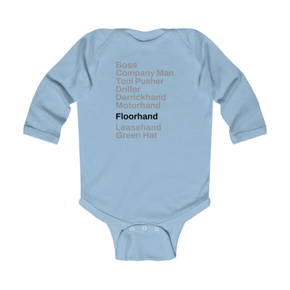 Rig Crew Series 'Floorhand' - Infant Long Sleeve Onesie