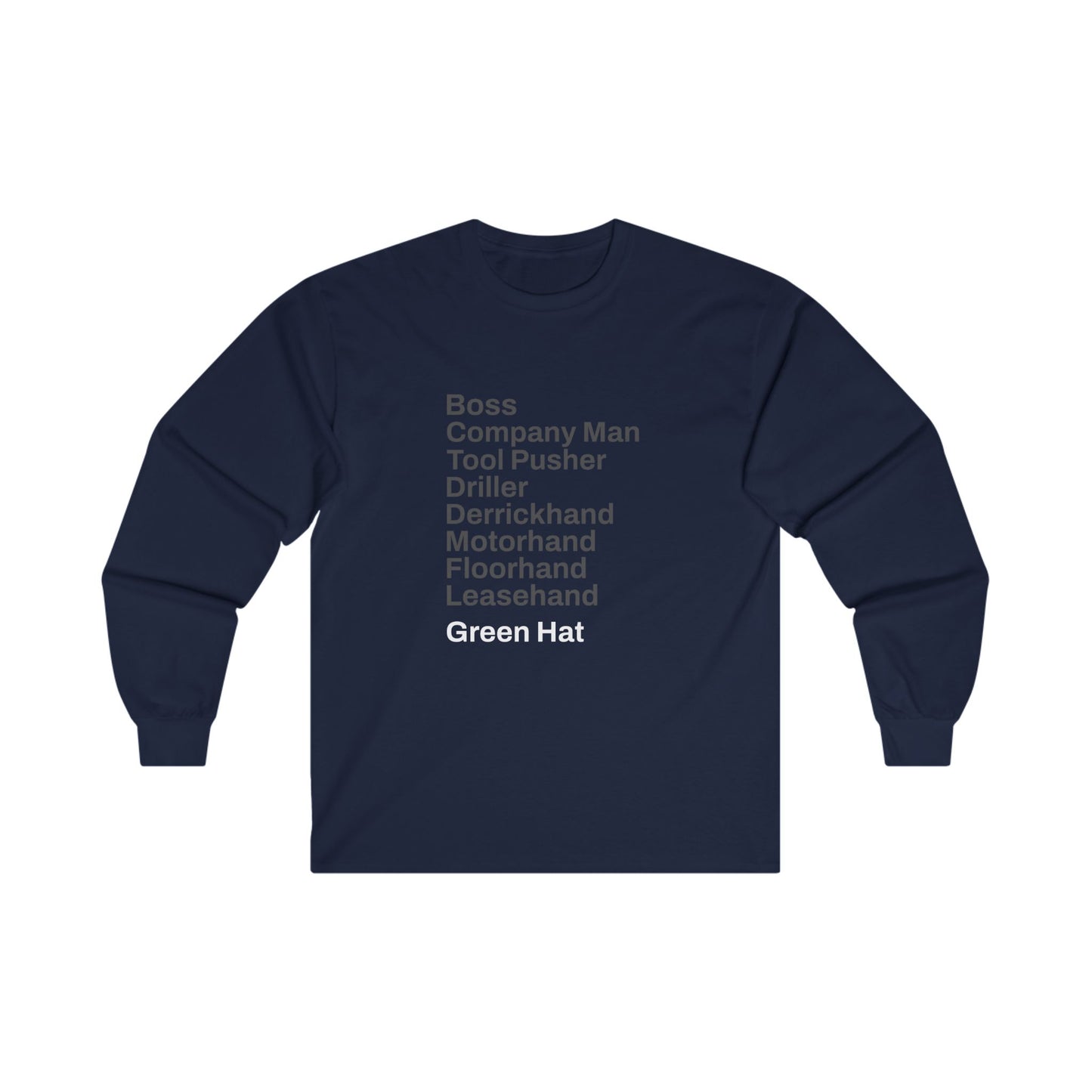 Rig Crew Series 'Green Hat' - Adult Long Sleeve Tee