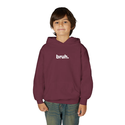 'bruh.' Youth Hoodie