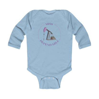 'Miss Dependable' Infant Long Sleeve Onesie