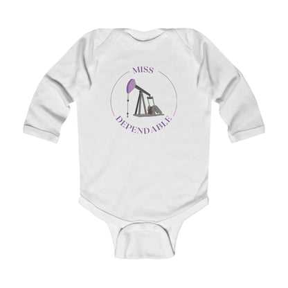 'Miss Dependable' Infant Long Sleeve Onesie