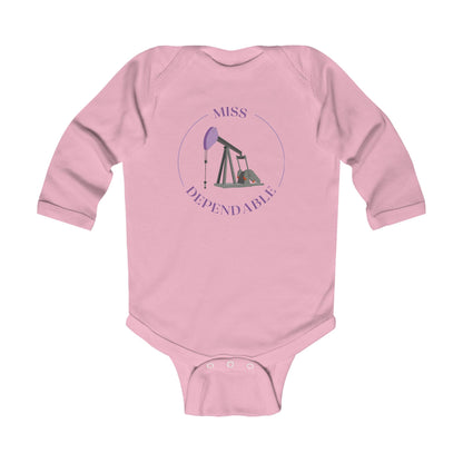 'Miss Dependable' Infant Long Sleeve Onesie