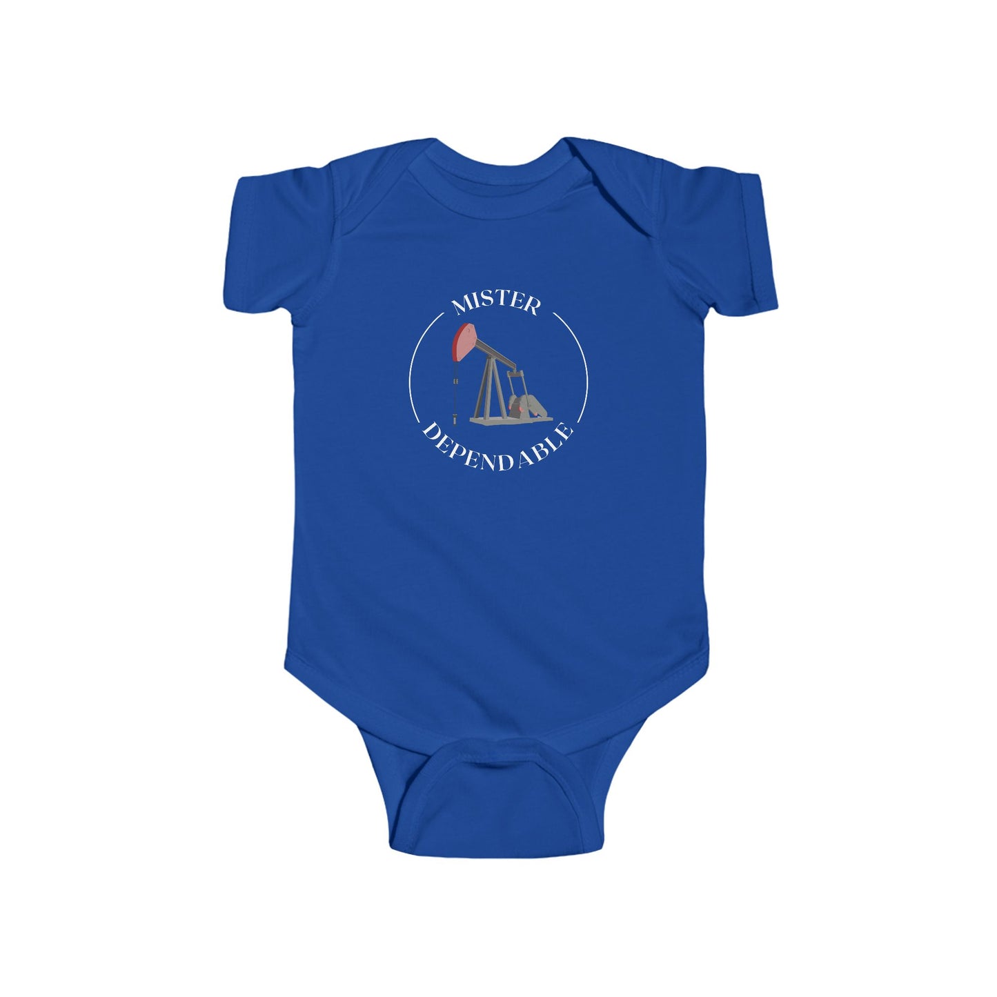 'Mister Dependable' Pumping Unit Infant Short Sleeve Bodysuit