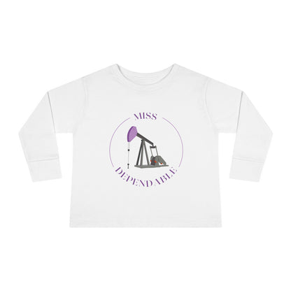 'Miss Dependable' Toddler Long Sleeve Tee