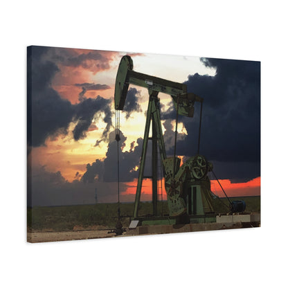 'Pumping Unit' Canvas Gallery Wrap