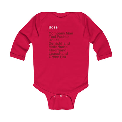 Rig Crew Series 'Boss' - Infant Long Sleeve Onesie